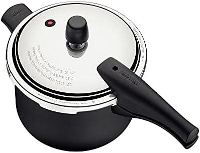         Tramontina Vancouver 20582620 Panela de Pressão com Revestimento Interno e Externo de Antiaderente Starflon Max, 20 cm e 4,5 L, Cinza (Graphite Gray Aluminum)       