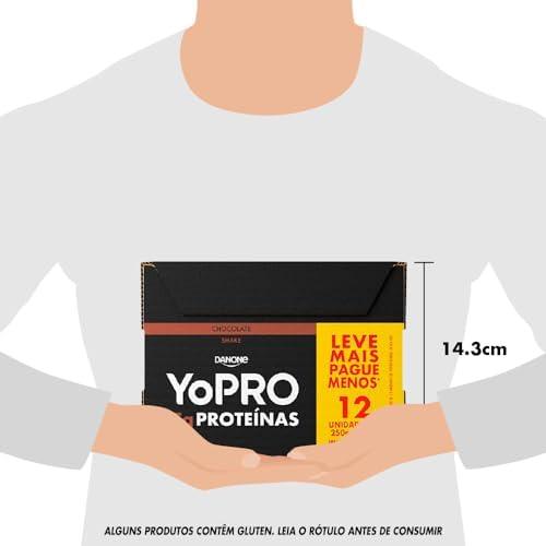         YoPRO Bebida Láctea UHT Chocolate 15g de proteínas 250ml - 12 unidades       