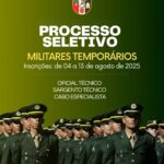 Exército Brasileiro está com inscrições abertas para serviço militar temporário