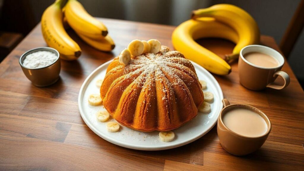 Bolo de banana sem gluten