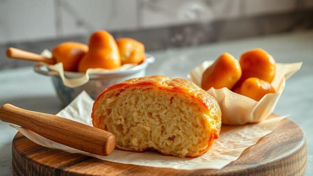 Massa de coxinha sem glúten incrivelmente macia e saborosa, pronta em menos de vinte minutos com apenas cinco ingredientes e preparo numa panela só