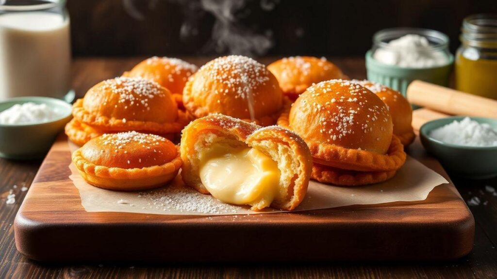 Massa de pastel crocante irresistivelmente deliciosa pronta com poucos ingredientes e prática de misturar e fritar